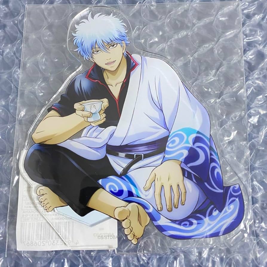 銀魂　坂田銀時　ビッグアクリルスタンド　一息ver. ジャンプフェスタ2024 Amazon.co.jp: 銀魂 坂田銀時 ビッグアクリルスタンド 一息ver